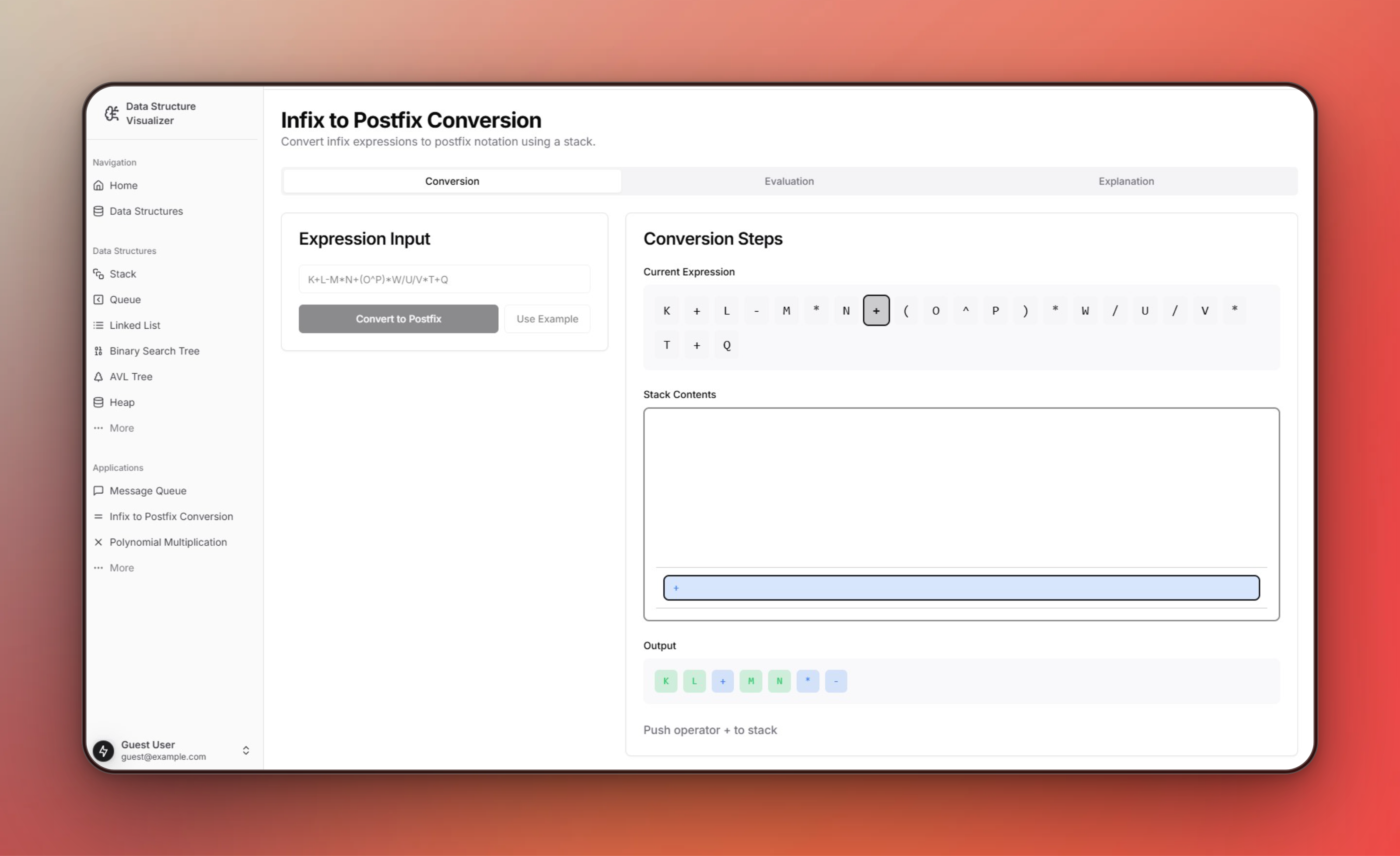 Infix to Postfix Conversion